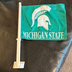 Michigan State Car Flag - Green